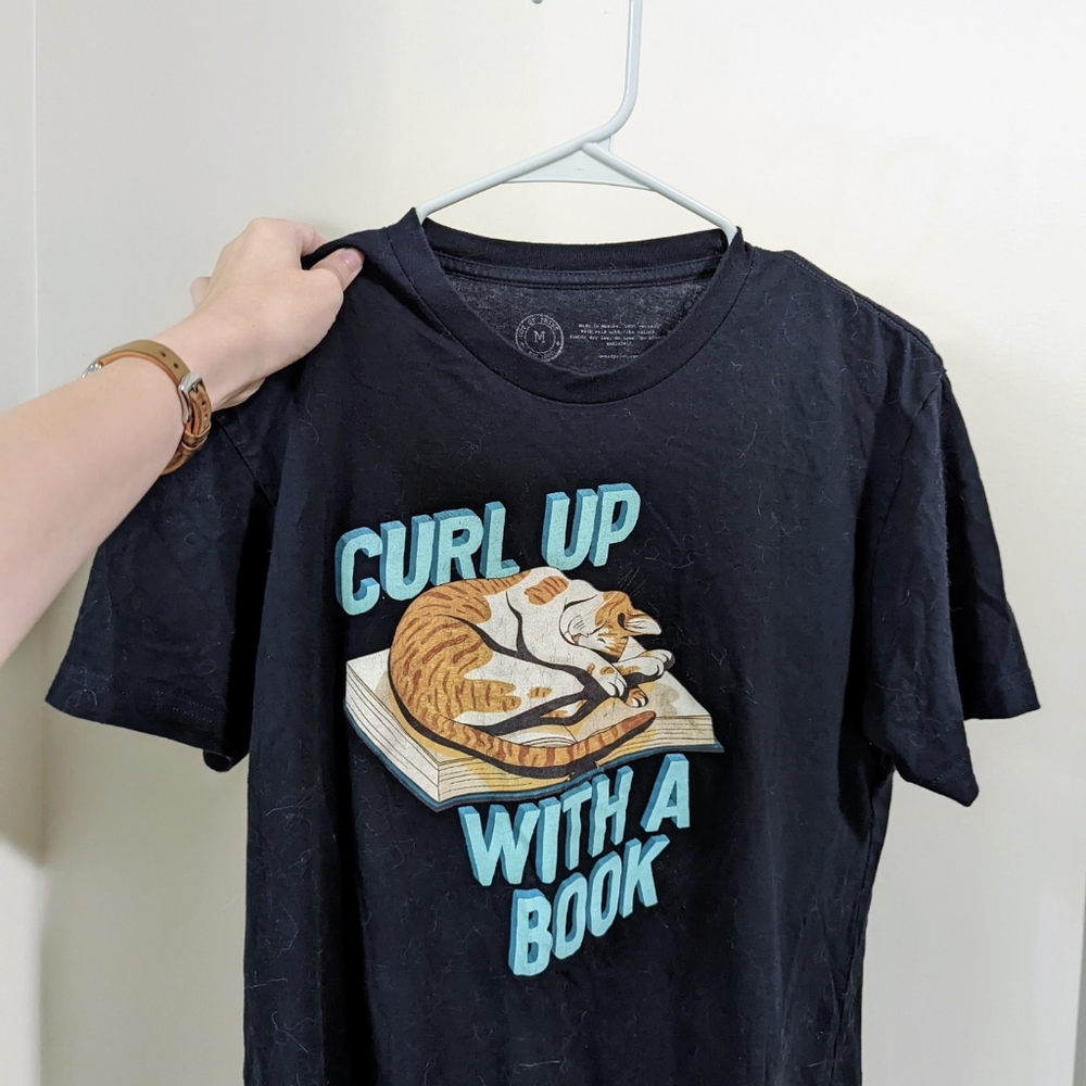 Out Of Print Curl Up With A Book | Graphic Tee | Unisex